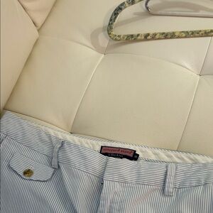 Vineyard Vines Woman’s Light Blue Striped Chinos